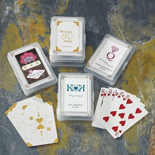 Metallic Gold Playing Cards with Case (Pack of 1)-Popular Wedding Favors-JadeMoghul Inc.