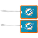 Miami Dolphins Vinyl Luggage Tag, 2pk-Luggage Accessories-JadeMoghul Inc.