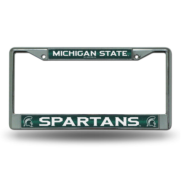 Jeep License Plate Frame Michigan State Bling Chrome Frame