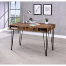 Mid Century Modern Writing Desk, Brown-Desks and Hutches-Brown-Wood-JadeMoghul Inc.