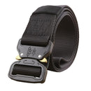 Military Equipment Army Tactical Belt Men Thicken Metal Buckle Sturdy Nylon Belt Combat Belts-Black-JadeMoghul Inc.