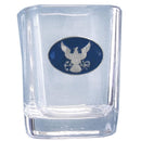 Military, Patriotic & Firefighter - Navy Sq. Shot Glass-Beverage Ware,Shot Glasses,Square Shot Glasses,Military, Patriotic & Firefighter Square Shot Glasses-JadeMoghul Inc.