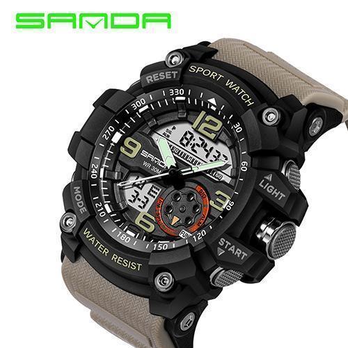 Military Watch For Men / Waterproof Sports Watch-grey black-JadeMoghul Inc.