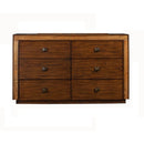 Mindi Wood Dresser, Brown-Dressers-Brown-Mindi Solids & Veneer-JadeMoghul Inc.
