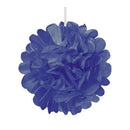 Mini Paper Pom Pom - Cobalt Blue (Pack of 1)-Wedding Reception Decorations-JadeMoghul Inc.