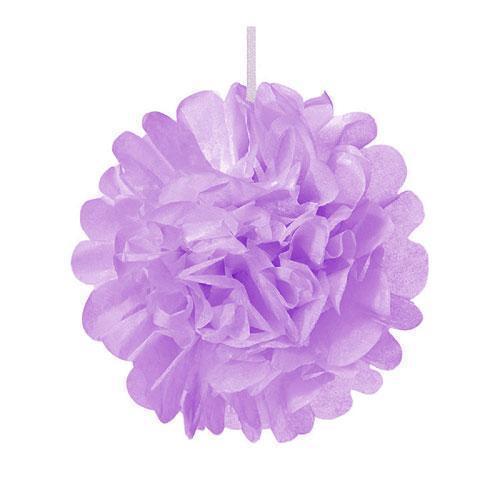 Mini Paper Pom Pom - Lavender (Pack of 1)-Wedding Reception Decorations-JadeMoghul Inc.