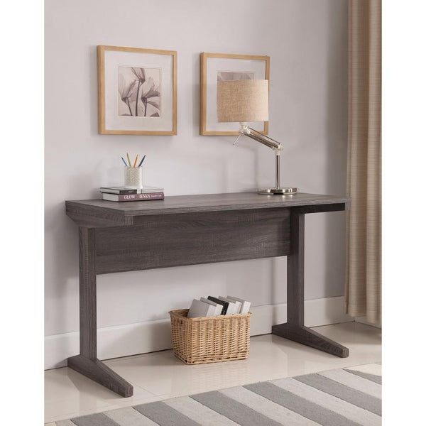 Minimalistic Classy Desk In Contemporary Style, Gray-Desks and Hutches-Gray-Wood-JadeMoghul Inc.