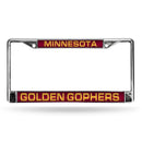Toyota License Plate Frame Minnesota Maroon Laser Chrome Frame
