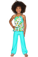 Mint Flower Party Angela Chic Set - Girls-Flower Party-18M/2-Green/White/Mint-JadeMoghul Inc.