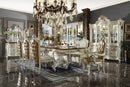 Mirrors Antique Mirror - 23" X 79" X 92" Antique Pearl Wood Poly-Resin Glass Mirror Hutch & Buffet HomeRoots
