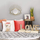 Mirrors Decorative Mirrors - 23.43" X 0.59" X 21.65" Gold Metal Glass Mdf Wall Mirror HomeRoots