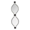 Mirrors Decorative Mirrors - 8.27" X 0.98" X 28.35" White Wood Mdf Mirror Metal Wall Mirror HomeRoots