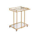 Mirrors Mirrors For Sale - 17" X 29" X 33" Gold Metal Mirror Casters Serving Cart HomeRoots
