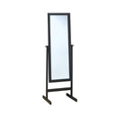 Mirrors Oval Mirror - 17'.5" x 21'.25" x 60" Cappuccino/Wood Frame - Mirror HomeRoots