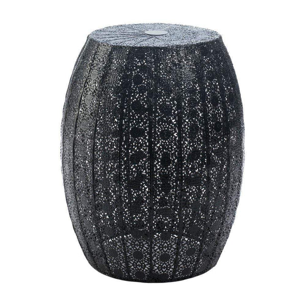 Miscellaneous Gift Items Moroccan Lanterns Black Moroccan Lace Stool Koehler