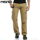 MISNIKI Good Quality Military Cargo Pants Men Hot Camouflage Cotton Men Trousers 7 Colors-Khaki-28-JadeMoghul Inc.