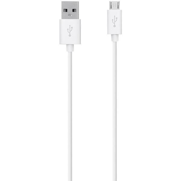 MIXIT?(TM) Tangle-Free Micro USB Charge & Sync Cable, 4ft (White)-USB Charge & Sync Cable-JadeMoghul Inc.
