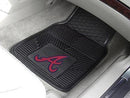 Custom Car Mats MLB Atlanta Braves 2-pc Vinyl Front Car Mats 17"x27"