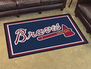 4x6 Rug MLB Atlanta Braves 4'x6' Plush Rug