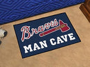 Outdoor Rugs MLB Atlanta Braves Man Cave Starter Rug 19"x30"