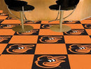 Carpet Flooring MLB Baltimore Orioles Cartoon Bird 18"x18" Carpet Tiles