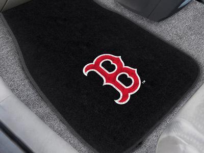 Car Floor Mats MLB Boston Red Sox 2-pc Embroidered Front Car Mats 18"x27"