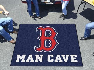 BBQ Grill Mat MLB Boston Red Sox Man Cave Tailgater Rug 5'x6'