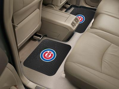 Rubber Floor Mats MLB Chicago Cubs 2-pc Utility Car Mat 14"x17"