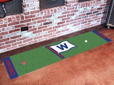 Cheap Runner Rugs MLB Chicago Cubs Putting Green Runner 18"x72" Golf Accessories
