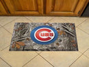 Welcome Door Mat MLB Chicago Cubs Scraper Mat 19"x30" Camo