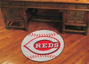 Round Rugs For Sale MLB Cincinnati Reds Baseball Mat 27" diameter
