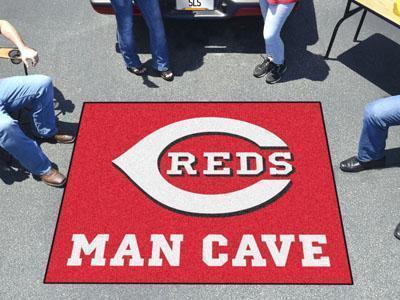 BBQ Accessories MLB Cincinnati Reds Man Cave Tailgater Rug 5'x6'