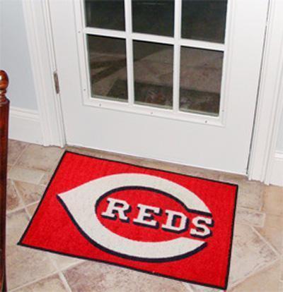 Outdoor Rugs MLB Cincinnati Reds Starter Rug 19"x30"