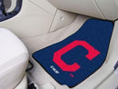 Custom Car Mats MLB Cleveland Indians "Block-C" 2-pc Carpeted Front Car Mats 17"x27"