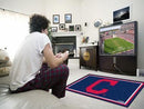 4x6 Rug MLB Cleveland Indians "Block-C" 4'x6' Plush Rug