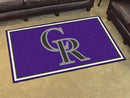 4x6 Rug MLB Colorado Rockies 4'x6' Plush Rug