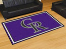 5x8 Rug MLB Colorado Rockies 5'x8' Plush Rug