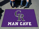 Indoor Outdoor Rugs MLB Colorado Rockies Man Cave UltiMat 5'x8' Rug