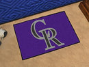 Outdoor Mat MLB Colorado Rockies Starter Rug 19"x30"