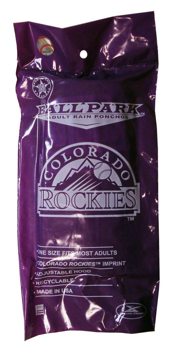 MLB Colorado Rockies White Short Sleeve Poncho-LICENSED NOVELTIES-JadeMoghul Inc.