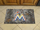 Outdoor Welcome Mats MLB Florida Marlins Scraper Mat 19"x30" Camo