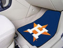 Car Mats MLB Houston Astros 2-pc Carpeted Front Car Mats 17"x27"