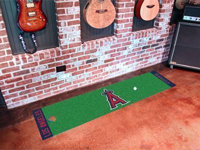 Long Runner Rugs MLB Los Angeles Angels Putting Green Runner 18"x72" Golf Accessories