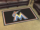 4x6 Rug MLB Miami Marlins 4'x6' Plush Rug