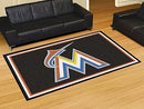 5x8 Rug MLB Miami Marlins 5'x8' Plush Rug