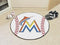 Round Rugs MLB Miami Marlins Baseball Mat 27" diameter