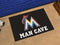 Outdoor Mat MLB Miami Marlins Man Cave Starter Rug 19"x30"