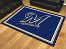 8x10 Rug MLB Milwaukee Brewers 8'x10' Plush Rug