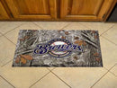 Welcome Mat MLB Milwaukee Brewers Scraper Mat 19"x30" Camo