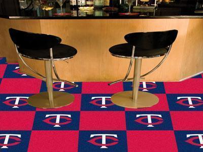 Carpet Flooring MLB Minnesota Twins 18"x18" Carpet Tiles